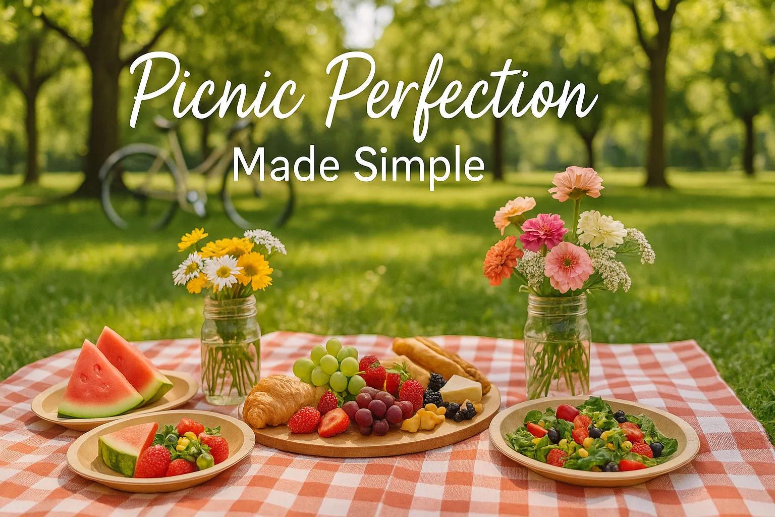 eco-friendly picnic compostable plates beautiful outdoor picnic