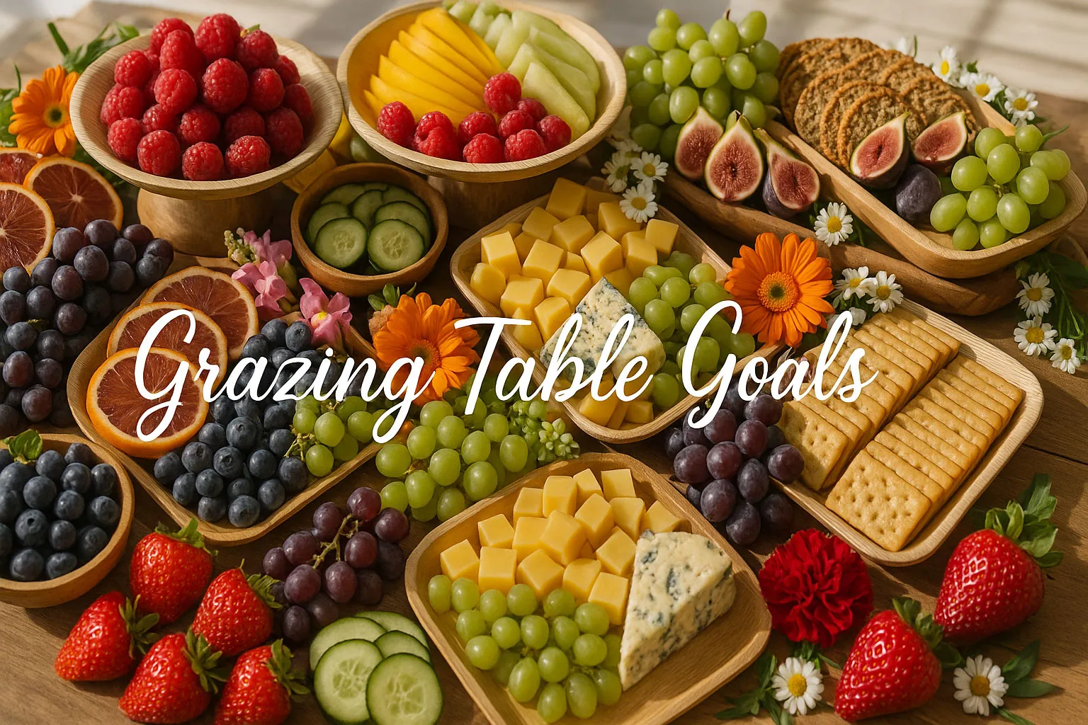 grazing table goals eco-friendly palm leaf plates