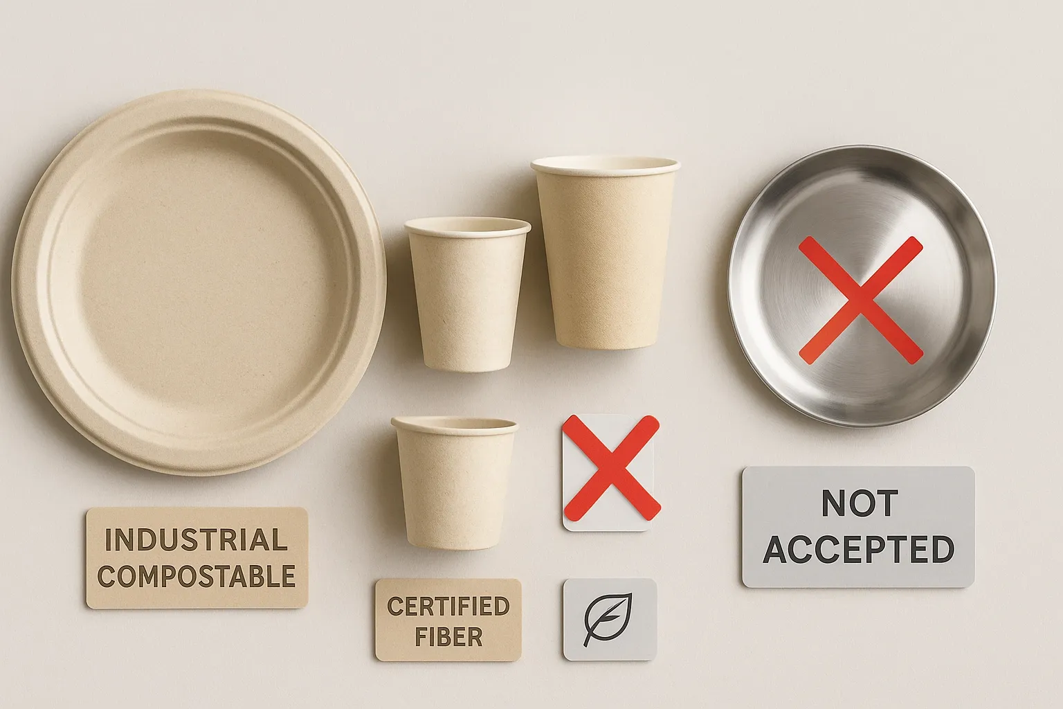 Environmental impact paper plates and cups